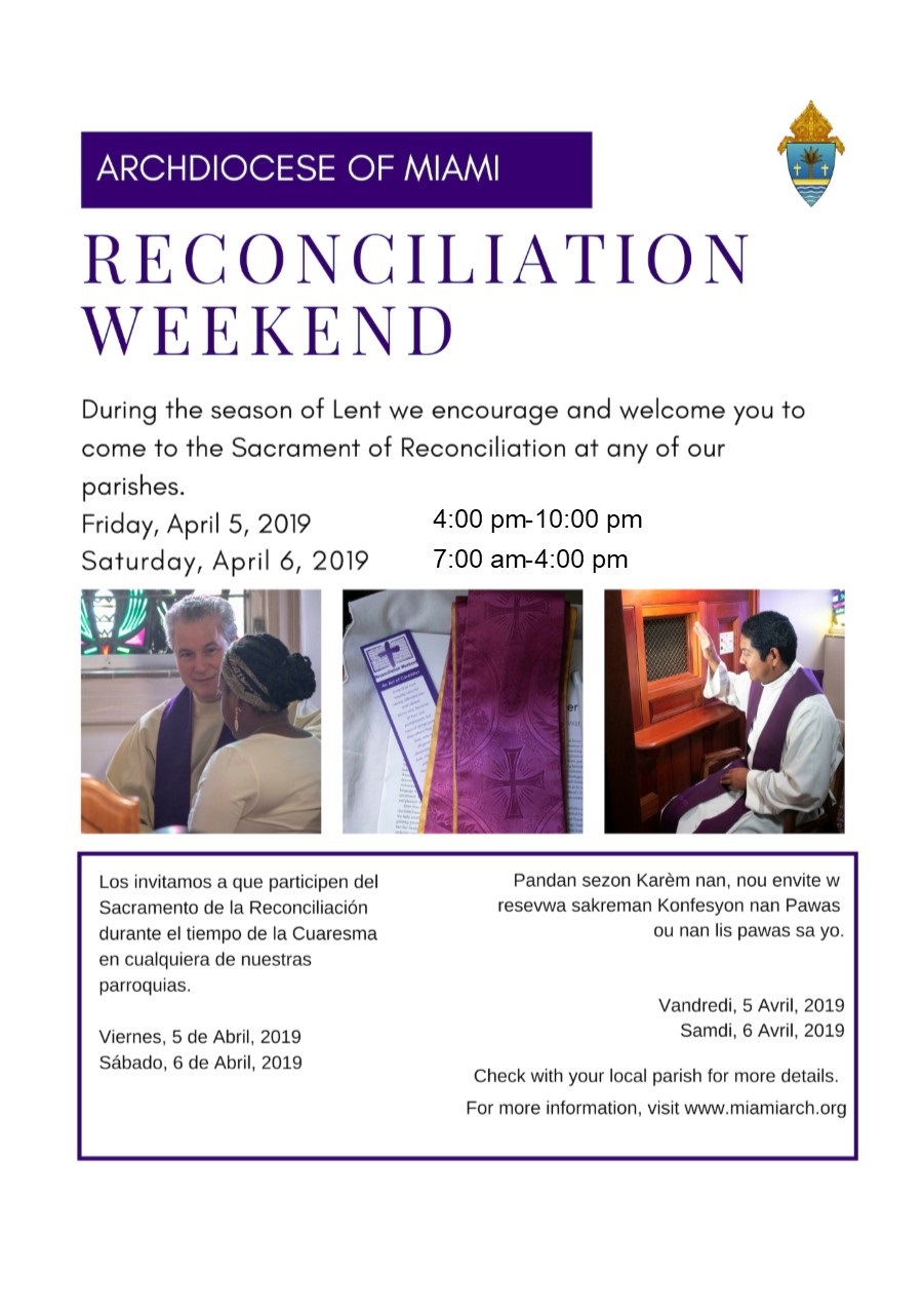 reconciliation weekend